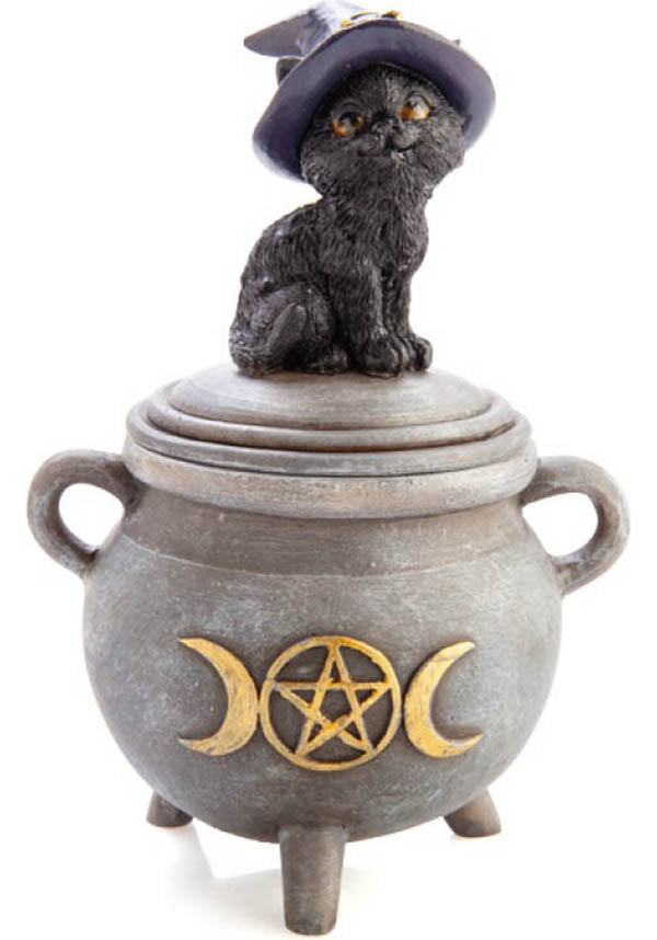 Black Cat | CAULDRON TRINKET BOX