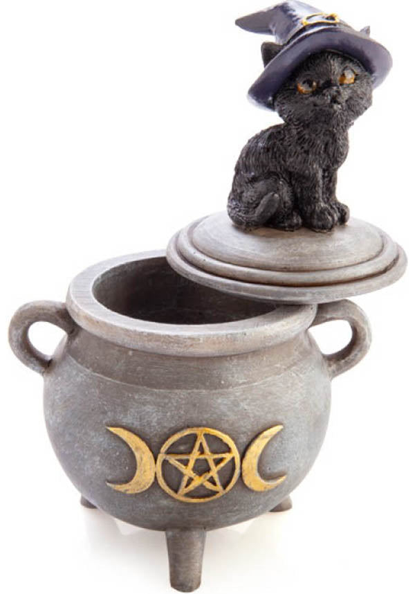 Black Cat | CAULDRON TRINKET BOX