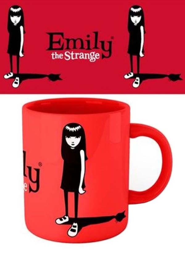Emily The Strange: Cat Shadow [Red] | MUG