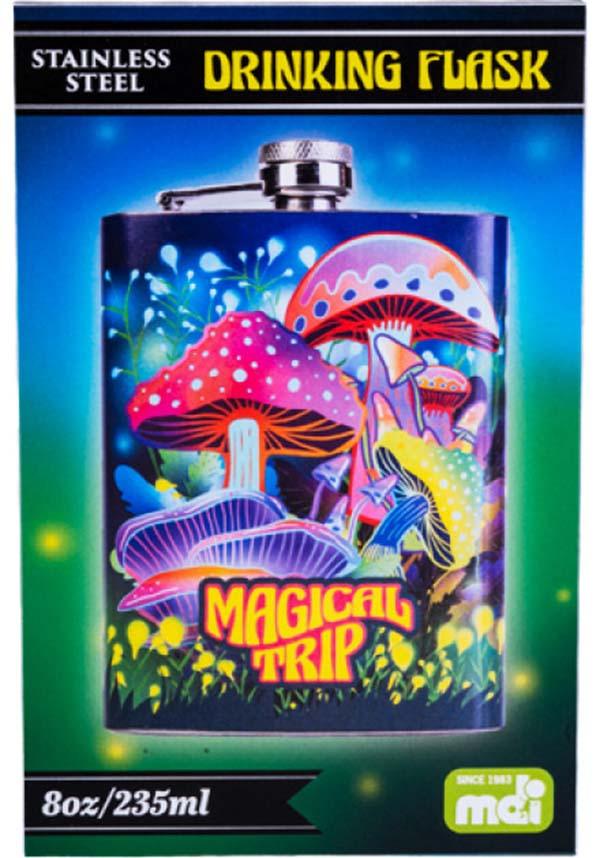 Mushroom | METAL FLASK - Beserk - alcohol, all, bar, barware, colourful, colours, cpgstinc, discountapp, flask, fp, googleshopping, goth homeware, gothic homeware, gothic homewares, halloween homeware, homewares, kitchen, may23, mdi, MDI1018945, multi, multicolour, mushroom, mushrooms, R210523, rainbow, witchy