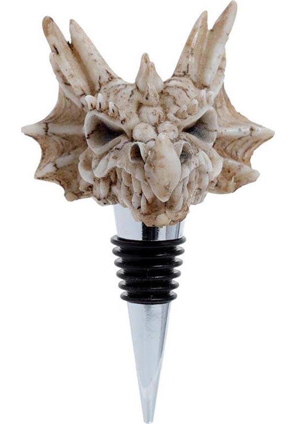 Shadows of Darkness Dragon Skull | BOTTLE STOPPER - Beserk - all, bar, barware, bone, bones, bottle, discountapp, dragon, dragons, fantasy, fp, gift, gift idea, gift ideas, gifts, googleshopping, goth, goth homeware, goth homewares, gothic, gothic gifts, gothic homeware, gothic homewares, halloween, halloween homeware, halloween homewares, home, homeware, homewares, kitchen, may23, mens gift, mens gifts, mens valentines gifts, PU000029912, puckator, R210523, skull and bone, skull and bones, spooky