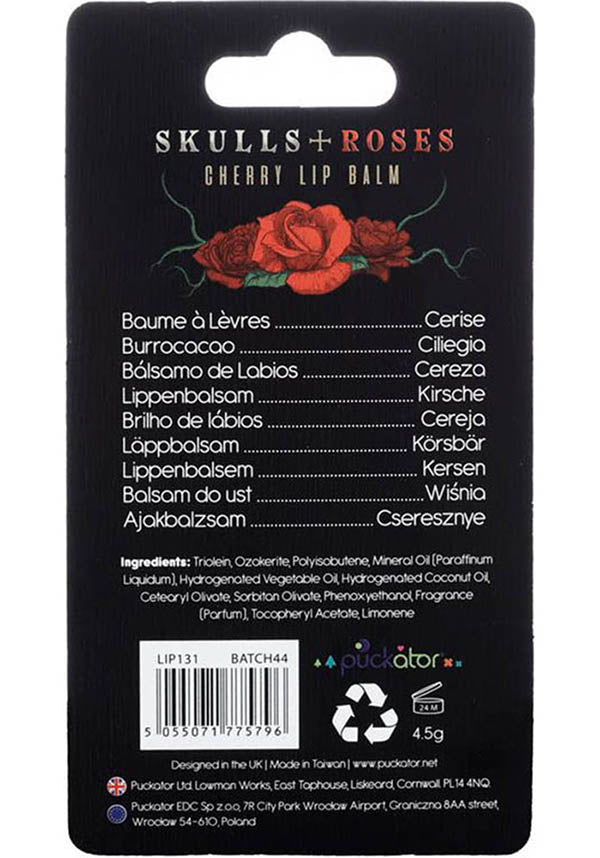 Skulls &amp; Roses [Cherry] | LIP BALM