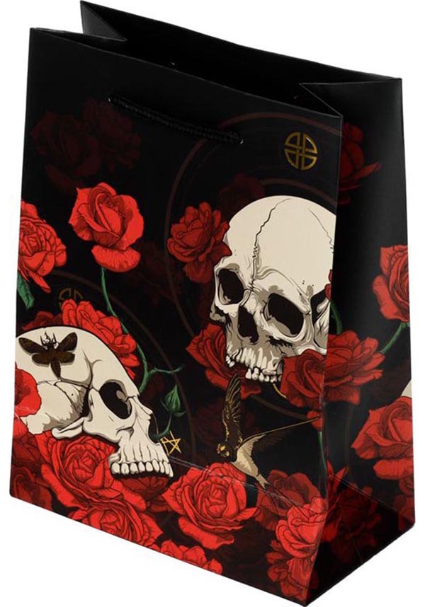 Skulls and Roses Red Roses [Medium] | GIFT BAG
