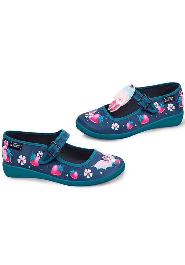 Albine Bat | FLATS - Beserk - all, all ladies, bat, bats, blue, cpgstinc, cute, cute animals, discountapp, flats [in stock], flower, flowers, fp, googleshopping, goth, gothic, gothic gifts, HC72243, hot chocolate, in stock, instock, kawaii, labelinstock, labelvegan, ladies, ladies shoes, mary jane, mary janes, may23, pastel, pastel goth, poppincandy, poppingcandy, R070523, shoe, shoes, skull, skulls, star, stars, strawberries, strawberry, teal, vegan, women, womens