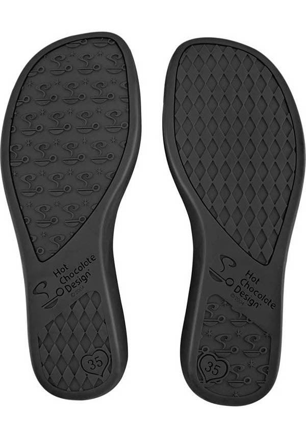 Dolores | FLATS - Beserk - all, all ladies, black, bow, clickfrenzy15-2023, cpgstinc, discountapp, flats, flats [in stock], fp, goth, gothic, HC40541, hot chocolate, instock, labelinstock, labelvegan, ladies, nov21, polka dot, poppingcandy, R141121, shoes, skull, vegan