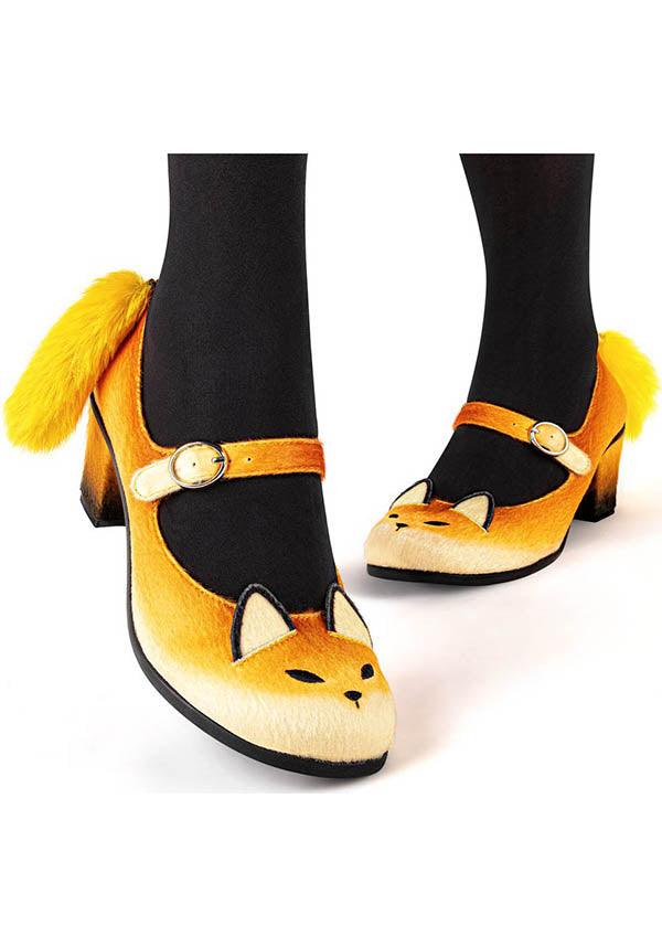 Fox | MID HEELS - Beserk - all, all ladies, animal, clickfrenzy15-2023, cpgstinc, cute animals, discountapp, fox, fp, HC38827, heels, heels [in stock], in stock, instock, labelinstock, labelvegan, ladies, oct21, orange, poppincandy, R211021, shoes, vegan