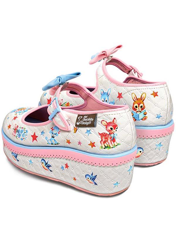Kitschy Blanket | PLATFORMS^ - Beserk - all, all ladies, animal, backorder, bird, bow, bunny, circus, clickfrenzy15-2023, cpgstinc, cute animals, deer, discountapp, elephant, floral, fp, HC38827, in stock, instock, kawaii, labelinstock, labelvegan, ladies, oct21, platform, platforms, platforms [in stock], poppincandy, R211021, shoes, vegan