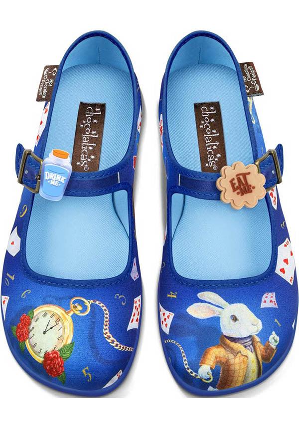 Rabbit's Hole | FLATS - Beserk - alice, alice in wonderland, all, blue, chocolatica, chocolaticas, clickfrenzy15-2023, cpgstinc, cute, discountapp, easter, flats, flats [in stock], fp, hot chocolate, in stock, instock, kawaii, labelinstock, labelvegan, lolita, mary janes, nov20, poppingcandy, shoes, vegan