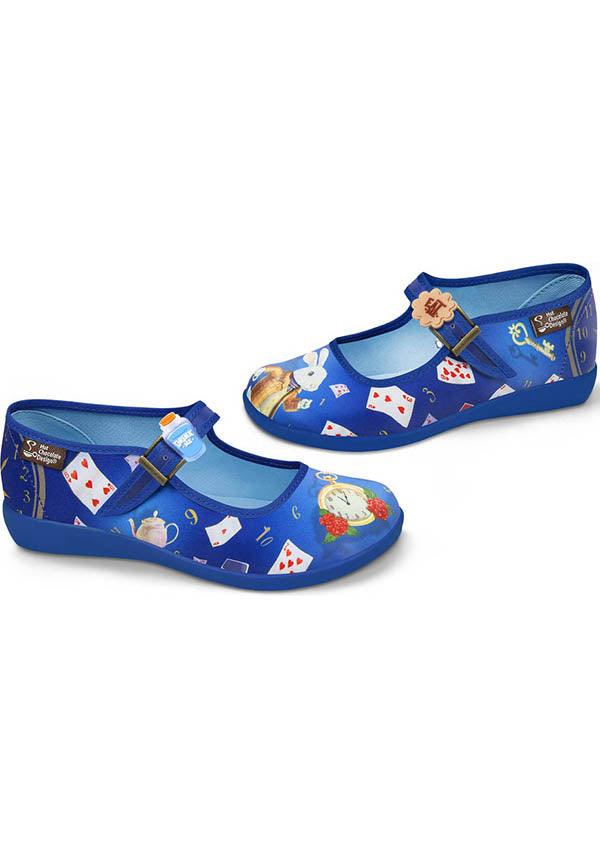 Rabbit&#39;s Hole | FLATS - Beserk - alice, alice in wonderland, all, blue, chocolatica, chocolaticas, clickfrenzy15-2023, cpgstinc, cute, discountapp, easter, flats, flats [in stock], fp, hot chocolate, in stock, instock, kawaii, labelinstock, labelvegan, lolita, mary janes, nov20, poppingcandy, shoes, vegan