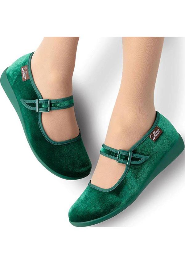 Velvet [Absinthe] | FLATS - Beserk - all, clickfrenzy15-2023, cpgstinc, discountapp, flats, flats [in stock], fp, googleshopping, green, HC64523, hot chocolate, in stock, instock, labelinstock, labelvegan, mary jane, mary janes, nov22, poppincandy, poppingcandy, R231122, shoe, shoes, vegan, velvet, velvet shoe