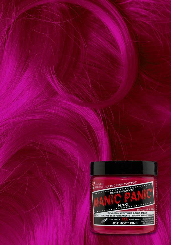 Hot Hot Pink | CLASSIC COLOUR - Beserk - all, clickfrenzy15-2023, cosmetics, cpgstinc, discountapp, dye, ebaymp, fp, hair, hair colour, hair dye, hair pink, labeluvreactive, labelvegan, manic panic, manic panic hair, mermaid, pink, uv, uv reactive, uvreactive, uvreactive1, vegan
