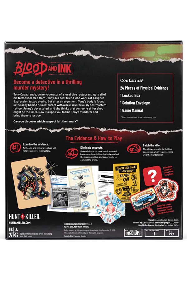 Hunt A Killer [Blood and Ink] | MURDER MYSTERY GAME