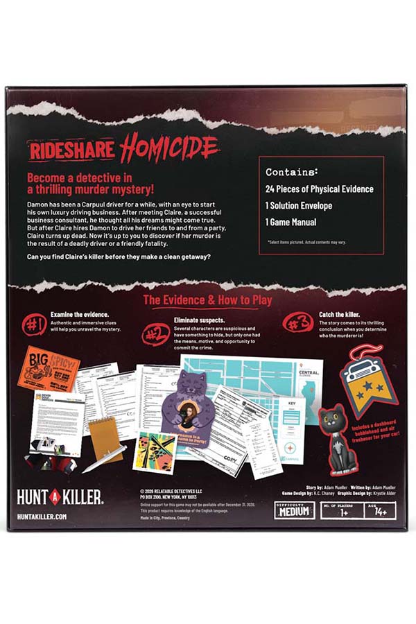 Hunt A Killer [Rideshare Homicide] | MURDER MYSTERY GAME