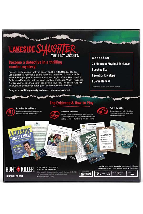 Hunt A Killer [Lakeside Slaughter] | MURDER MYSTERY GAME