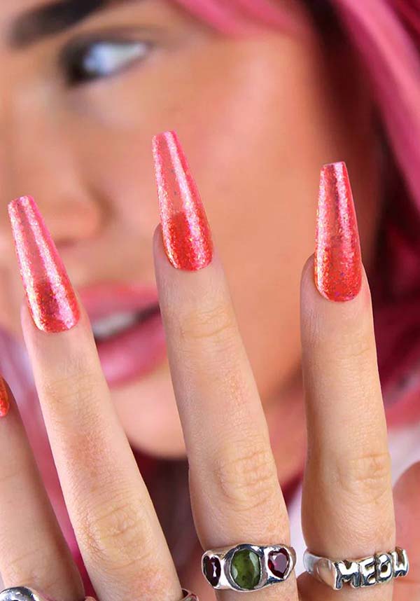 Flame Chrome Nails | Chrome nails designs, Flame nail art, Chrome nails