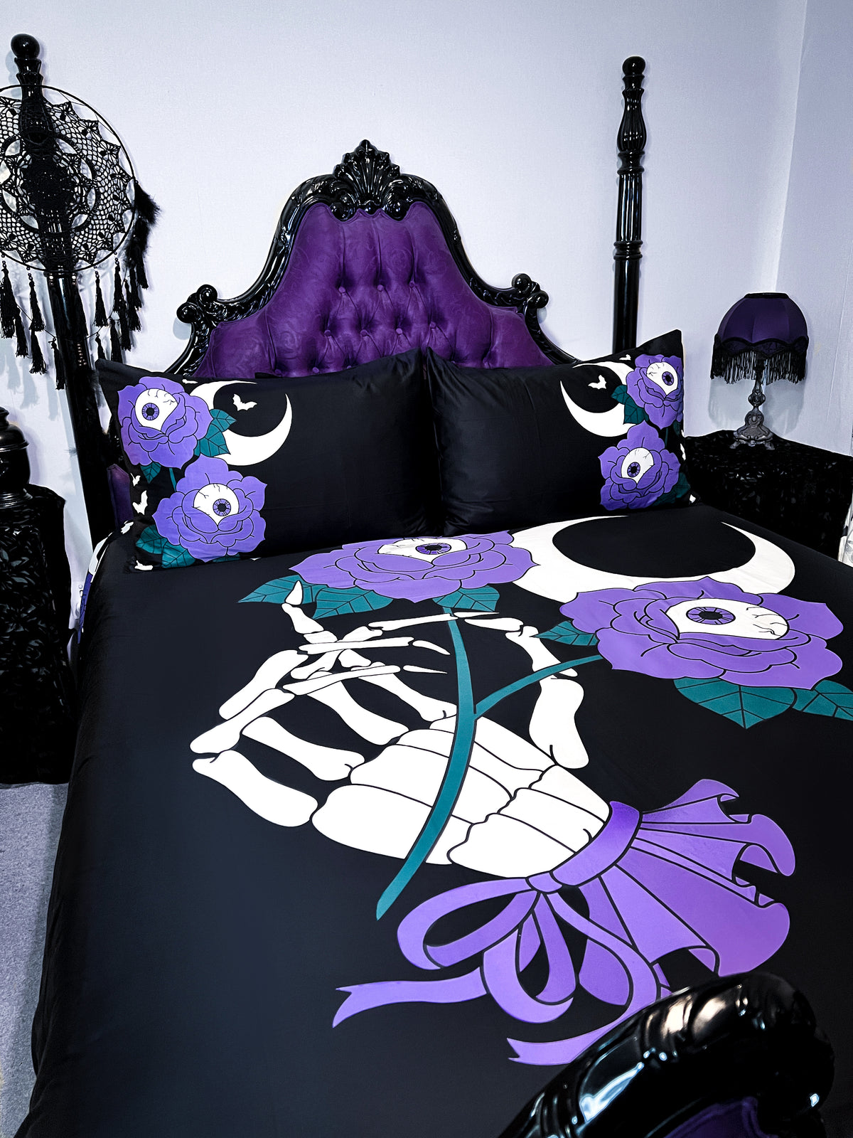 Macabre Blooms | KING QUILT SET [COTTON]