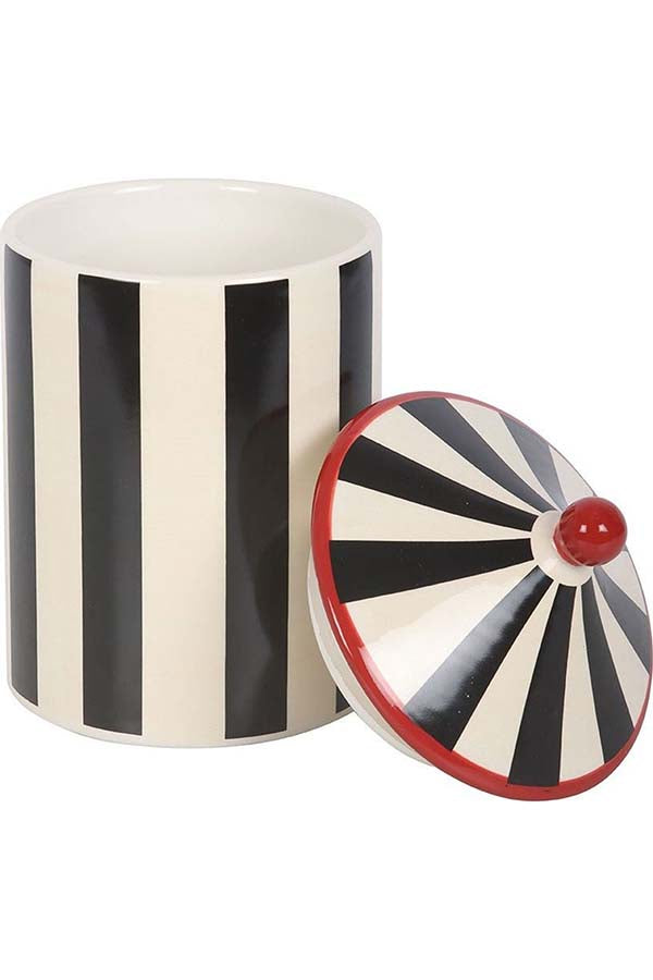 Black Striped Circus Tent | STORAGE JAR