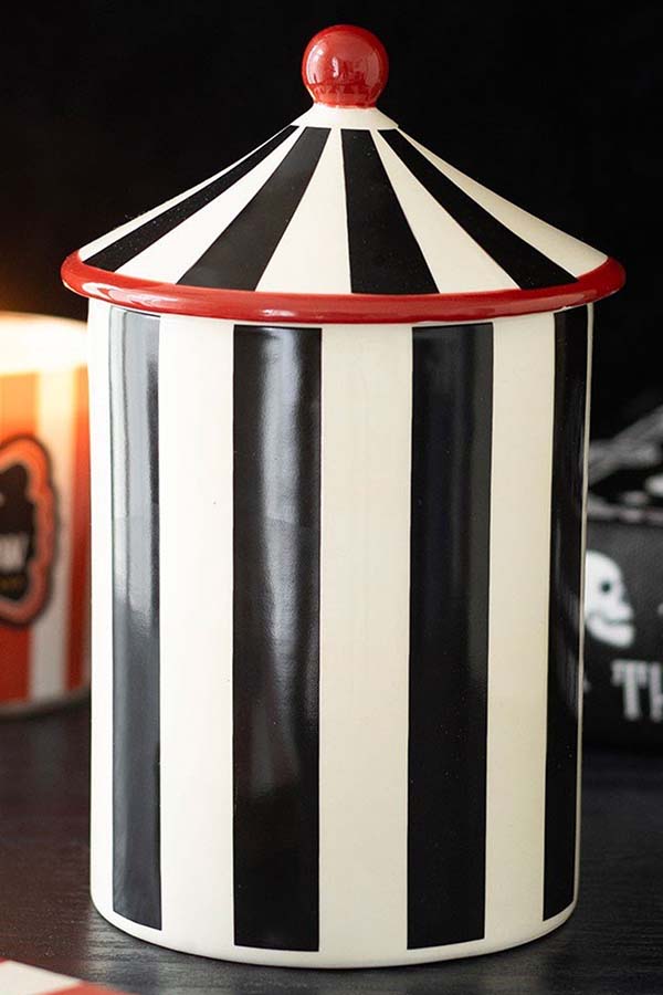 Black Striped Circus Tent | STORAGE JAR