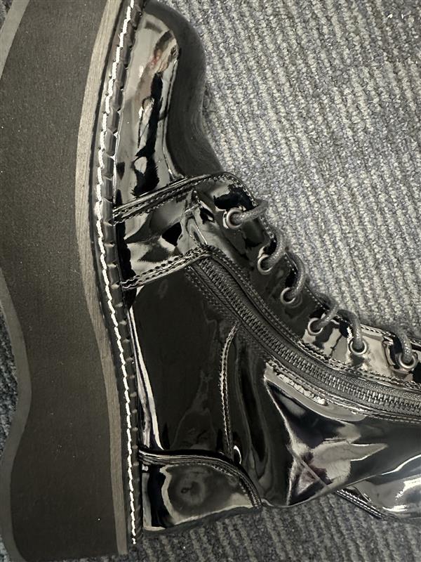 EMILY-375 [Black Patent] | BOOTS [IN STOCK]*
