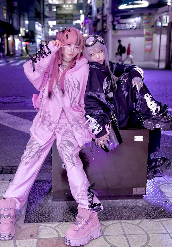 Death Kiss [Baby Pink] | CHAIN JOGGERS