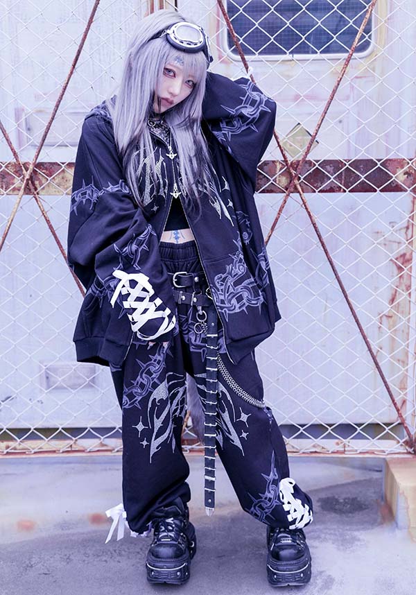 Death Kiss [Black] | CHAIN HOODIE