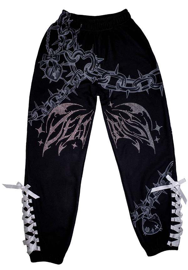 Death Kiss [Black] | CHAIN JOGGERS