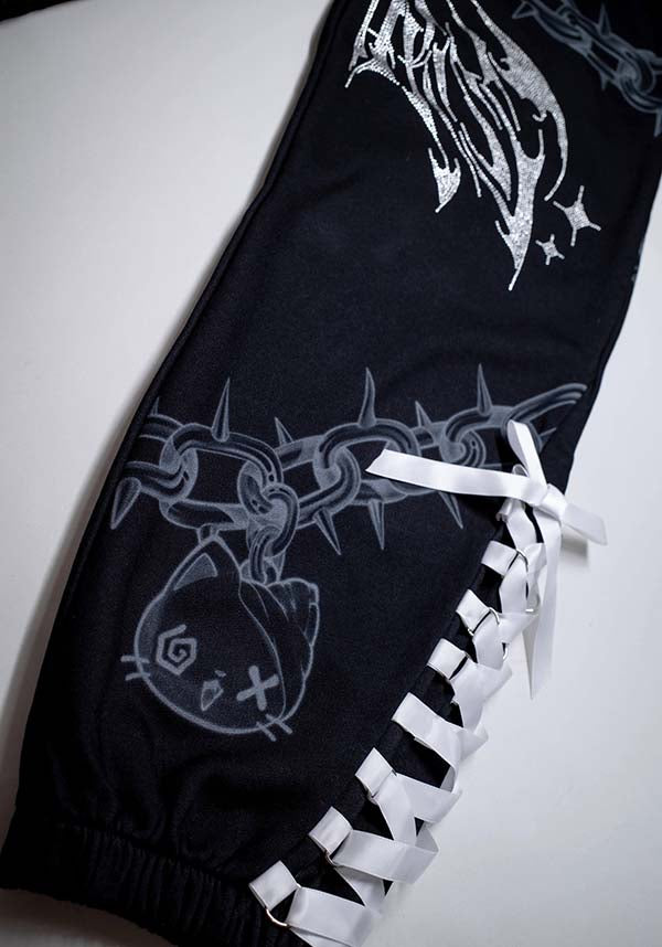 Death Kiss [Black] | CHAIN JOGGERS