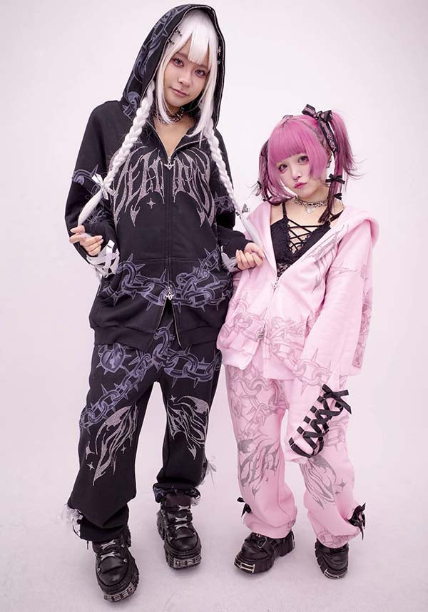 Death Kiss [Black] | CHAIN JOGGERS