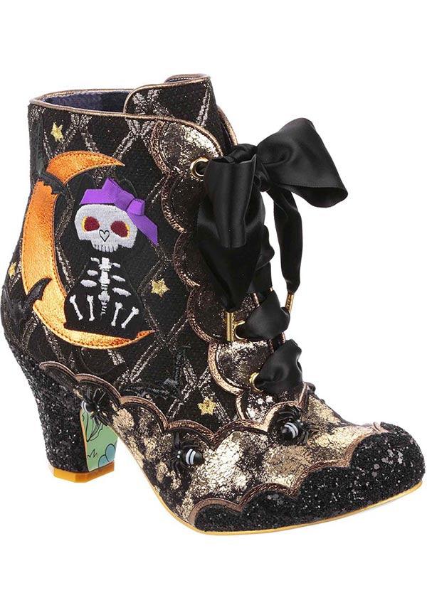 Kitty In The Moon | ANKLE BOOTS - Beserk - all, ankle boots, boots, boots [in stock], cat, cats, clickfrenzy15-2023, discountapp, fp, googleshopping, goth, gothic, halloween, halloween costume, halloween shoes, happy halloween, heels, heels [in stock], in stock, instock, IRHKPI80064, labelinstock, labelvegan, oct22, quirky, r161022, shoes, skeleton, unique, vegan