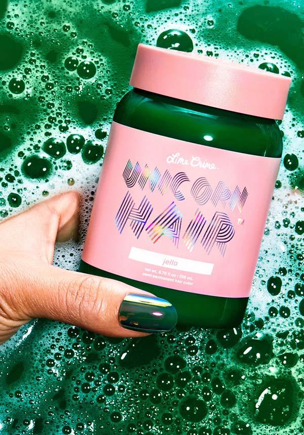 Jello | UNICORN HAIR COLOUR - Beserk - 420sale, all, clickfrenzy15-2023, cosmetics, discountapp, dye, fp, green, hair colour, hair dye, hair green, labelvegan, lime crime, lime crime hair, mermaid, rainbow, vegan