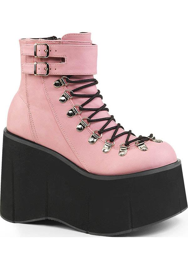 KERA-21 [Pink] | PLATFORMS [PREORDER] - Beserk - all, ankle boots, boot, boots, boots [preorder], clickfrenzy15-2023, demonia, demonia shoes, discountapp, fp, harajuku, kawaii, labelpreorder, labelvegan, pastel, pastel goth, pastel pink, pink, platform, platforms, platforms [preorder], pleaserimageupdated, ppo, preorder, shoes, vegan