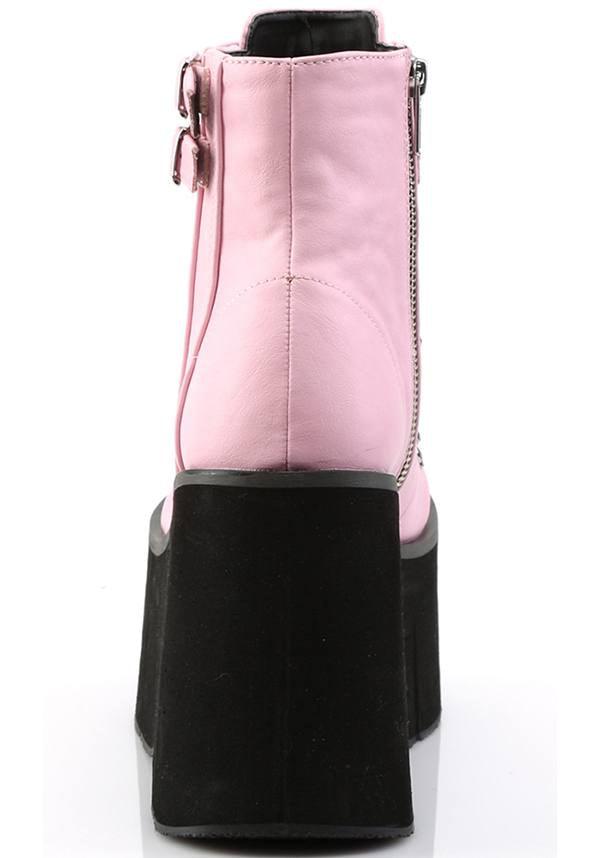 KERA-21 [Pink] | PLATFORMS [PREORDER] - Beserk - all, ankle boots, boot, boots, boots [preorder], clickfrenzy15-2023, demonia, demonia shoes, discountapp, fp, harajuku, kawaii, labelpreorder, labelvegan, pastel, pastel goth, pastel pink, pink, platform, platforms, platforms [preorder], pleaserimageupdated, ppo, preorder, shoes, vegan