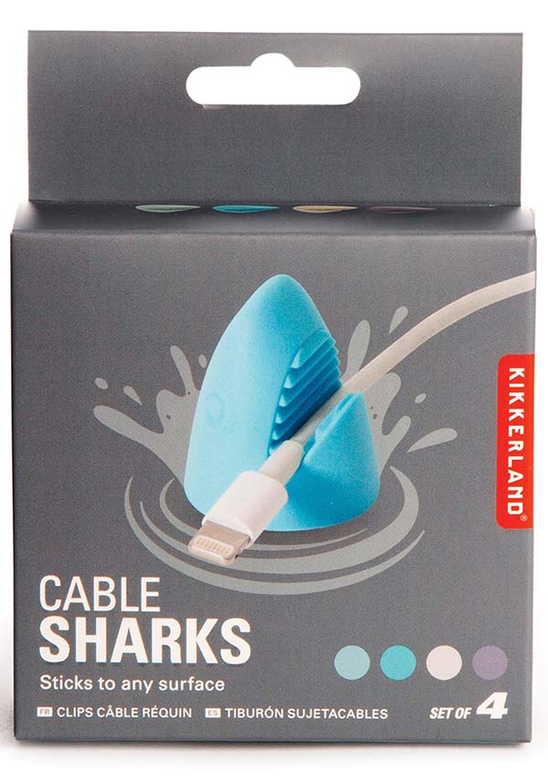 Kikkerland - Sharks Cable Holder - Buy Online Australia