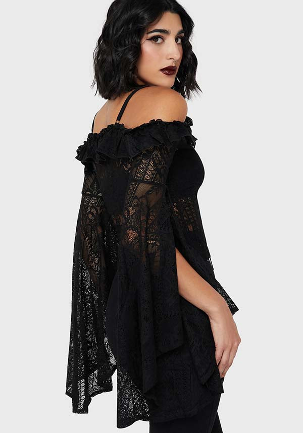 Breathless Lace [Black] | BARDOT TOP