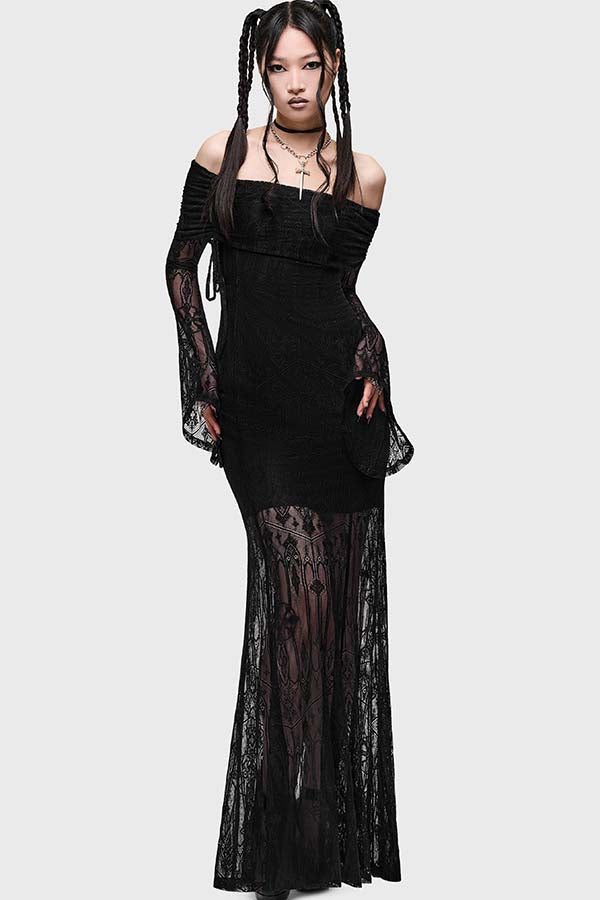 Cathedra [Black] | MAXI DRESS