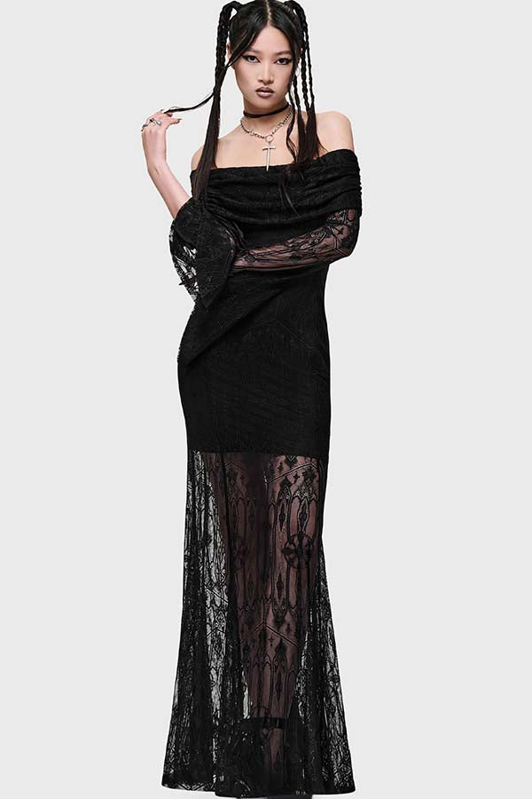 Cathedra [Black] | MAXI DRESS