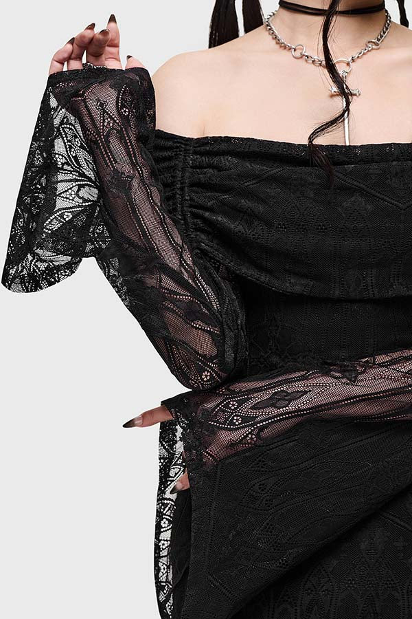 Cathedra [Black] | MAXI DRESS