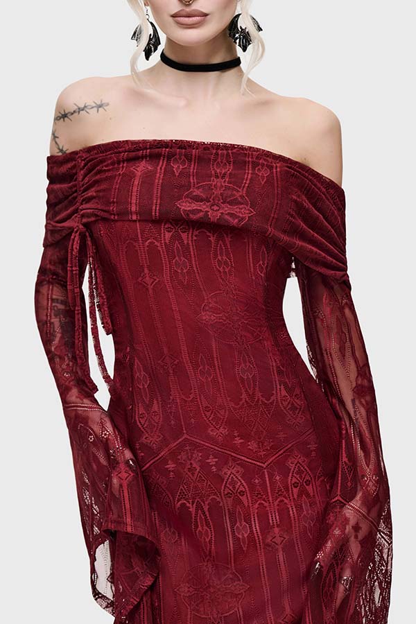 Cathedra [Red] | MAXI DRESS