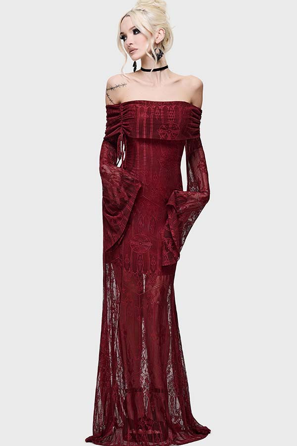 Cathedra [Red] | MAXI DRESS