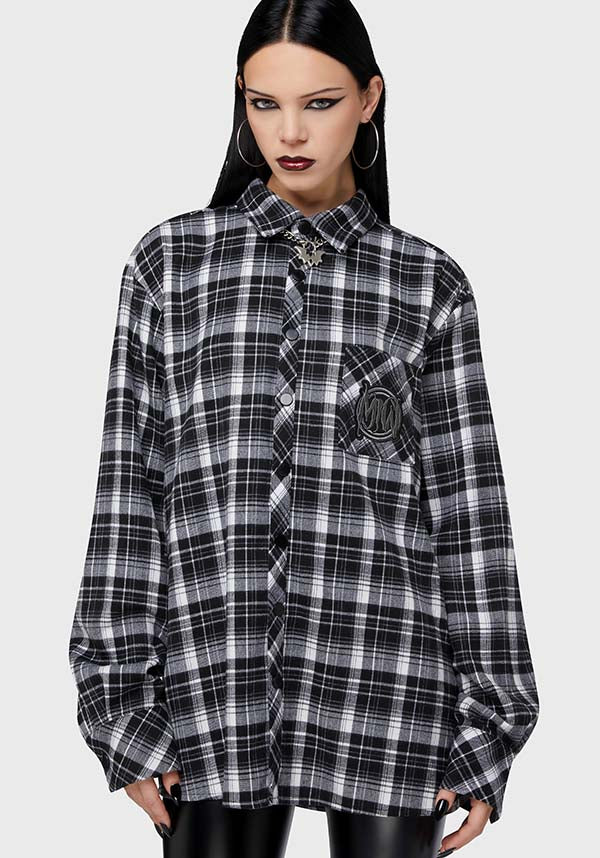 KILLSTAR Cause Of Death | FLANNEL SHIRT - TOPS - Front View