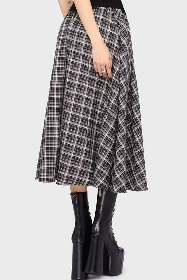 Chapel Blessing [Plaid] | MIDI SKIRT