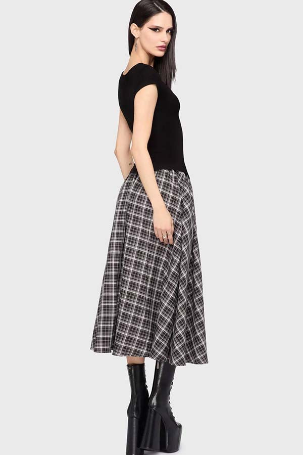 Chapel Blessing [Plaid] | MIDI SKIRT