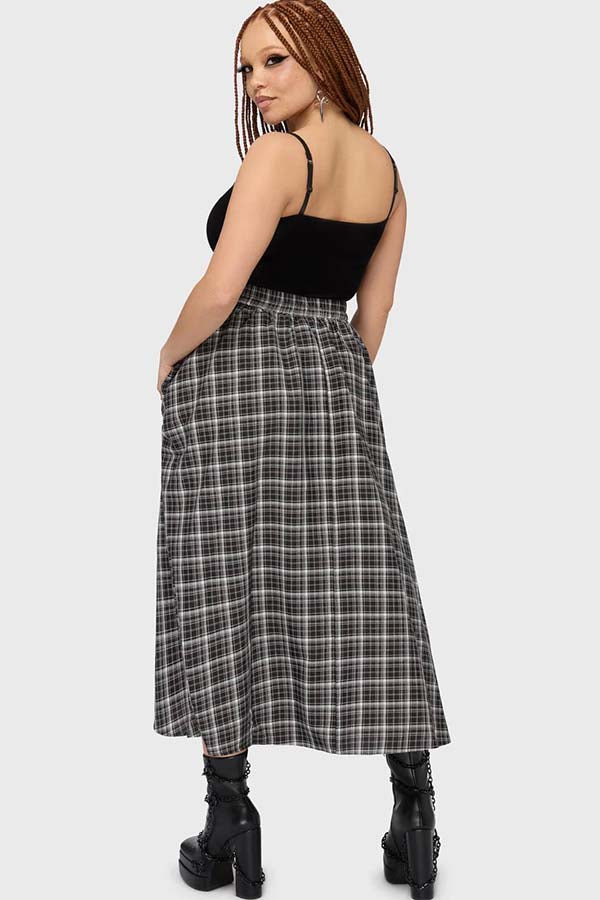 Chapel Blessing [Plaid] | MIDI SKIRT