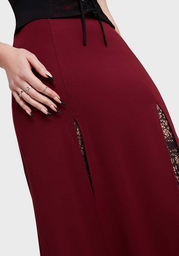 KILLSTAR Crimson Bite | MAXI SKIRT - SKIRTS - Detail 3