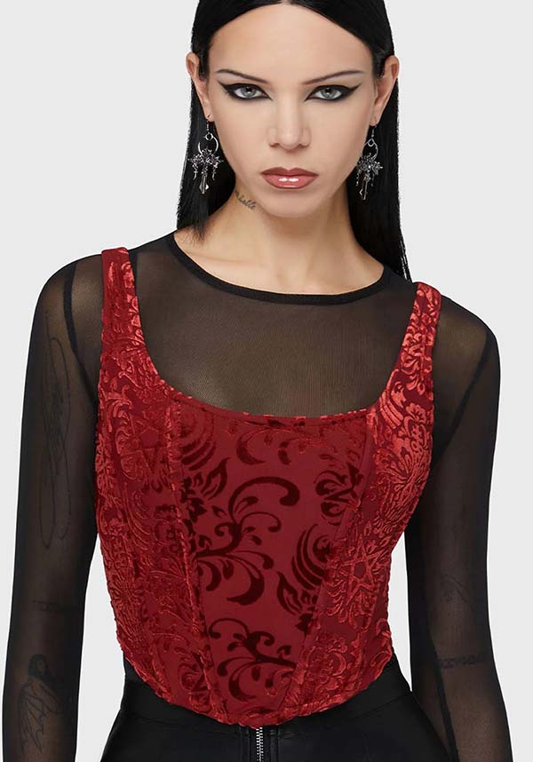 Crimson Bloodlust | CORSET TOP