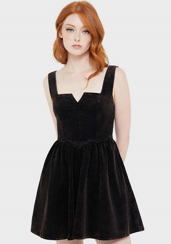 Elderroot [Brown] | MINI DRESS