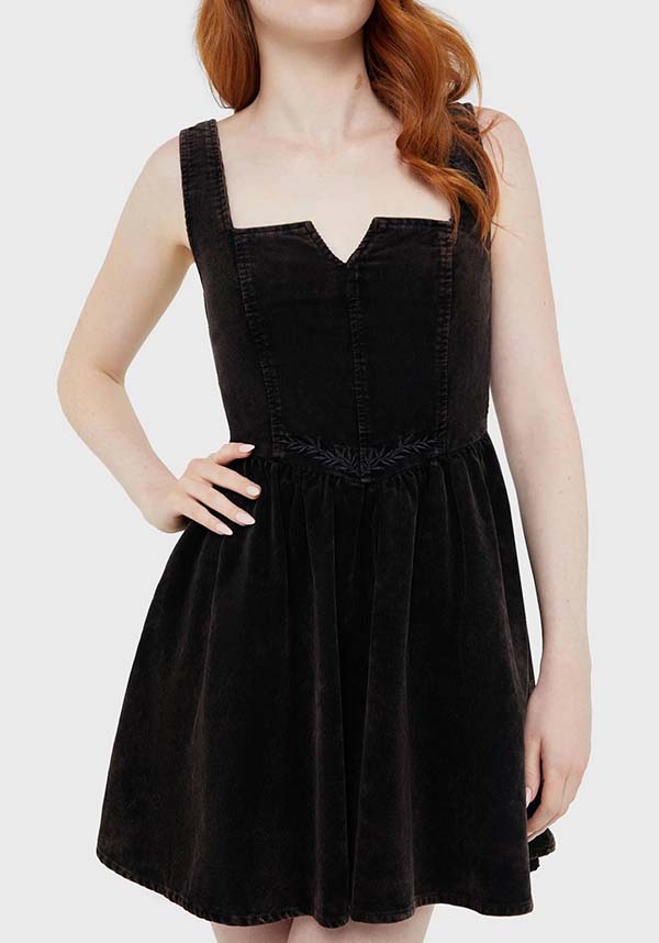 Elderroot [Brown] | MINI DRESS