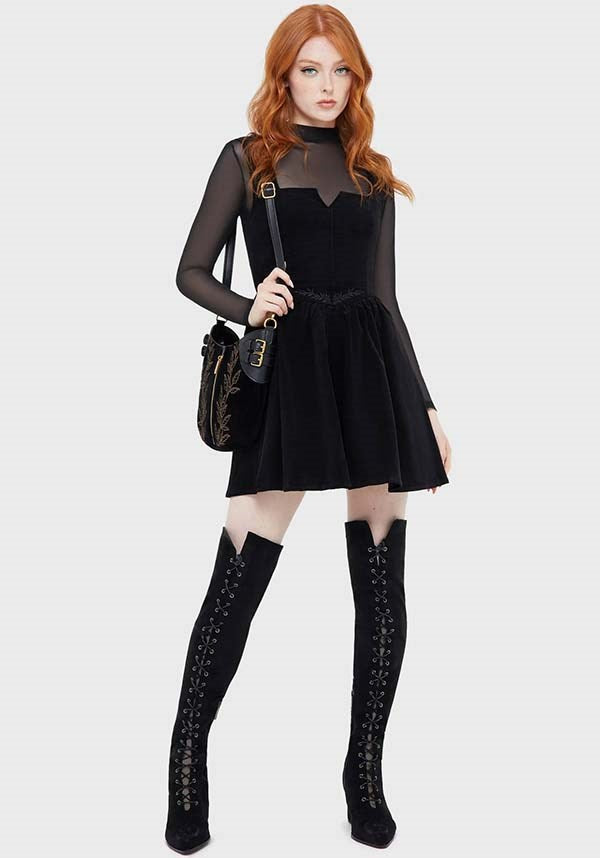 Elderroot [Black] | MINI DRESS