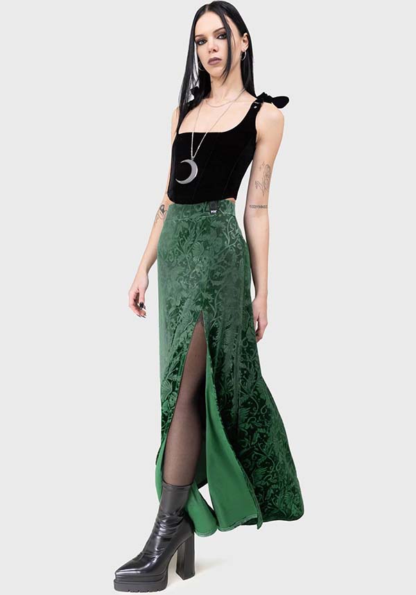 Emerald Envy | MAXI SKIRT