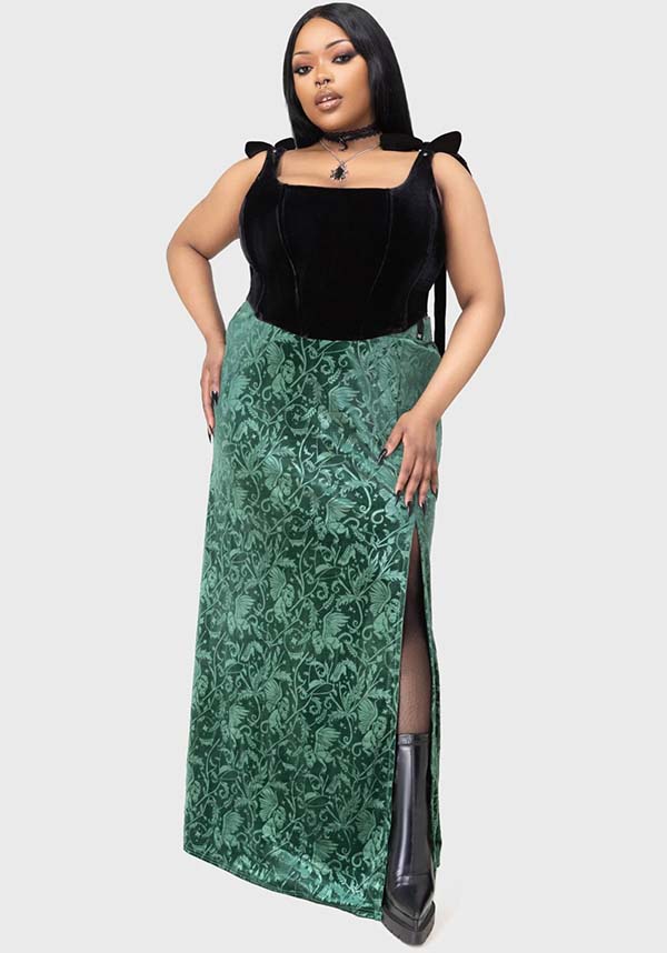 Emerald Envy | MAXI SKIRT